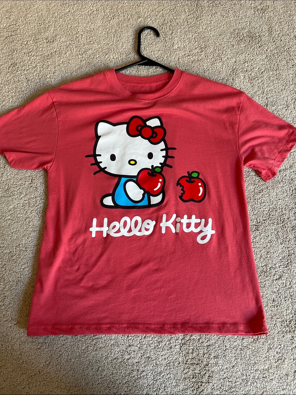 Hello Kitty Red-Pink Graphic Short Sleeve Tee